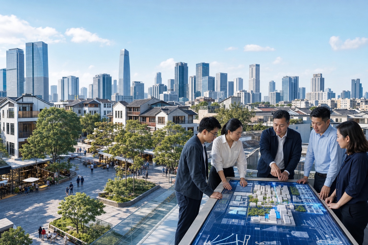 老城区更新改造与智慧城市数字化管理场景